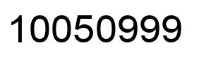 Número 10050999 imagen negro