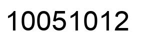 Número 10051012 imagen negro
