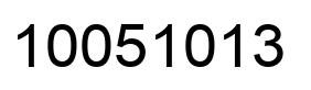 Número 10051013 imagen negro