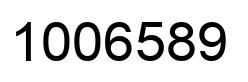 Number 1006589 black image
