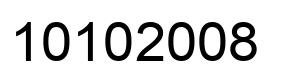 Number 10102008 black image