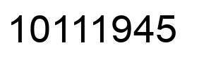 Número 10111945 imagen negro