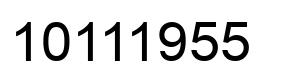 Número 10111955 imagen negro