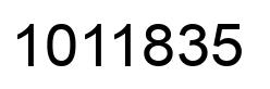 Number 1011835 black image