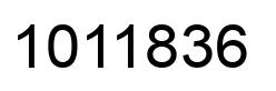Number 1011836 black image