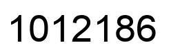 Number 1012186 black image