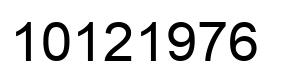 Número 10121976 imagen negro
