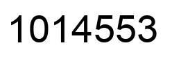 Number 1014553 black image