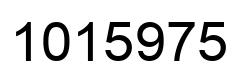 Number 1015975 black image