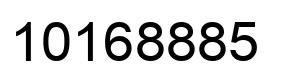 Número 10168885 imagen negro