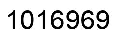 Number 1016969 black image