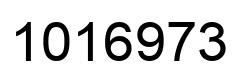 Number 1016973 black image
