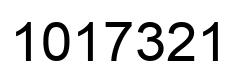 Number 1017321 black image