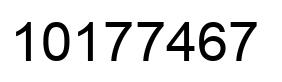 Number 10177467 black image