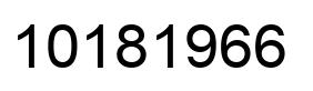 Number 10181966 black image
