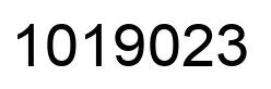 Number 1019023 black image