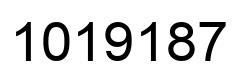 Number 1019187 black image