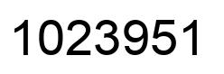 Número 1023951 imagen negro
