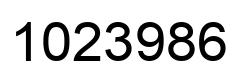 Number 1023986 black image