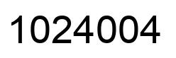 Número 1024004 imagen negro