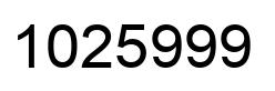 Número 1025999 imagen negro