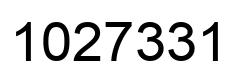 Number 1027331 black image