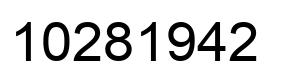 Number 10281942 black image