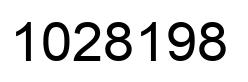 Number 1028198 black image