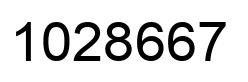 Number 1028667 black image
