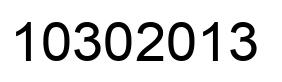 Number 10302013 black image