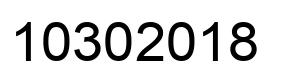 Number 10302018 black image