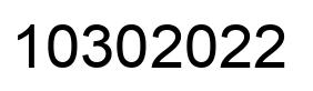 Number 10302022 black image