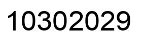 Number 10302029 black image