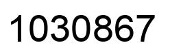 Number 1030867 black image