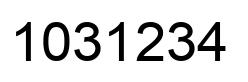 Número 1031234 imagen negro