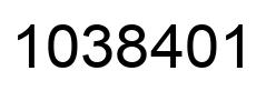 Número 1038401 imagen negro