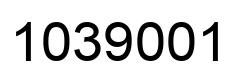 Number 1039001 black image