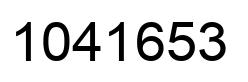 Number 1041653 black image