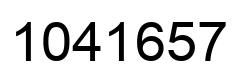 Number 1041657 black image