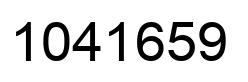 Number 1041659 black image