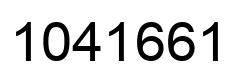Number 1041661 black image