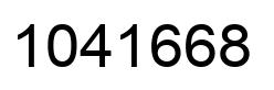 Number 1041668 black image