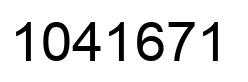 Number 1041671 black image
