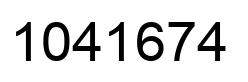 Number 1041674 black image