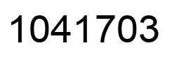 Number 1041703 black image