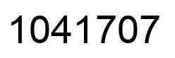Number 1041707 black image