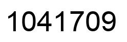 Number 1041709 black image