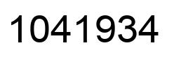Number 1041934 black image