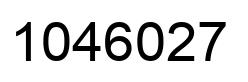Número 1046027 imagen negro