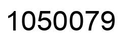 Number 1050079 black image